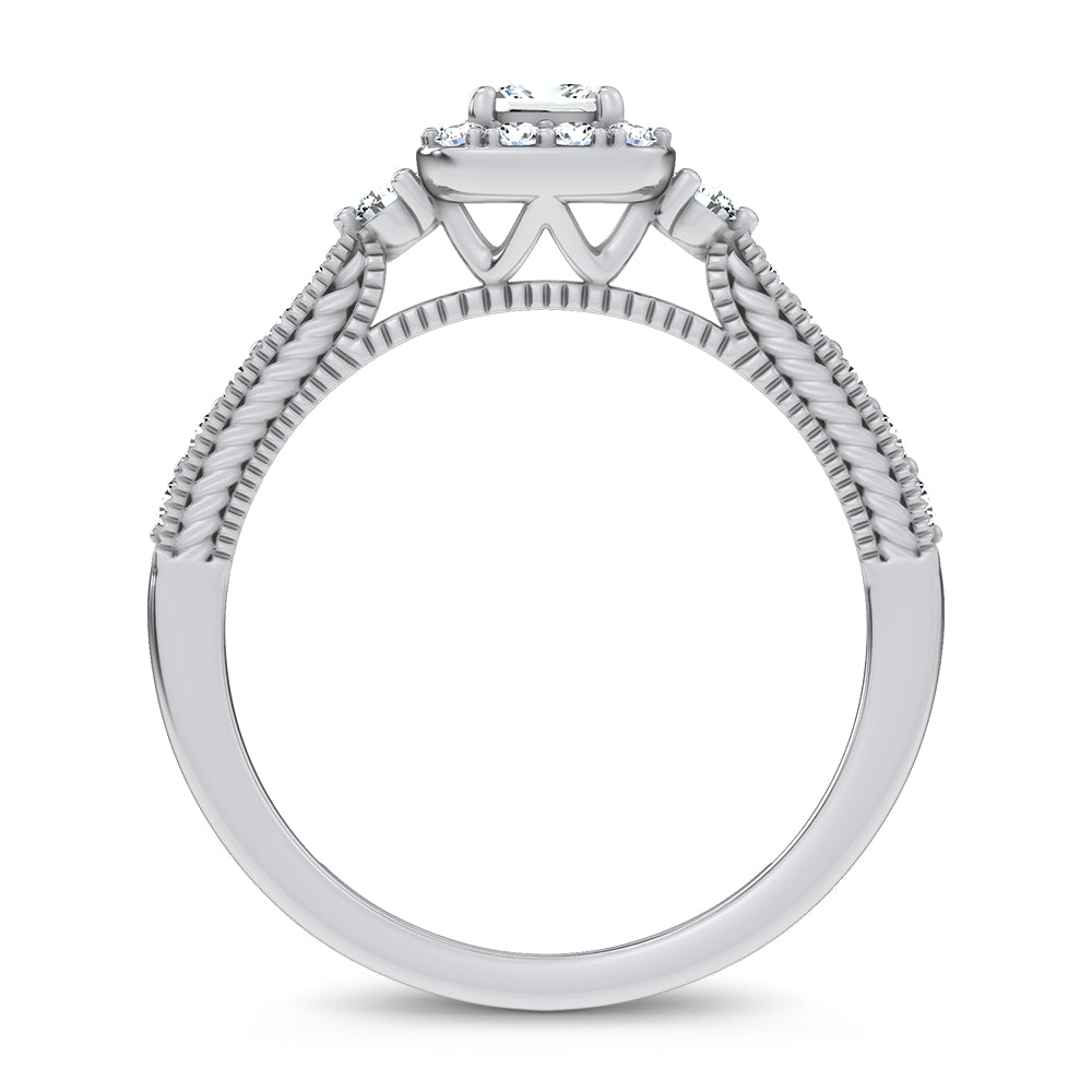 14K 0.55CT Certified Lab Grown Promise Ring