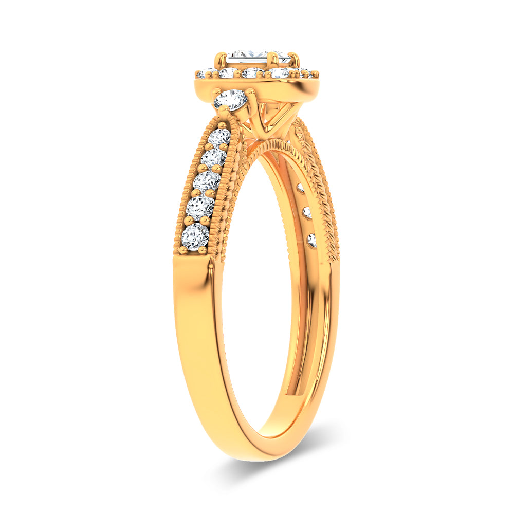 14K 0.55CT Certified Lab Grown Promise Ring