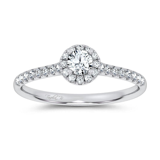 14K 0.40CT Certified Lab Grown Promise Ring