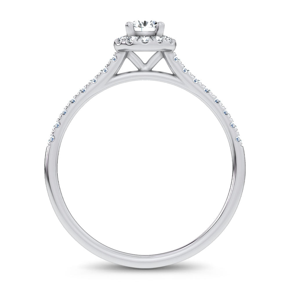 14K 0.40CT Certified Lab Grown Promise Ring