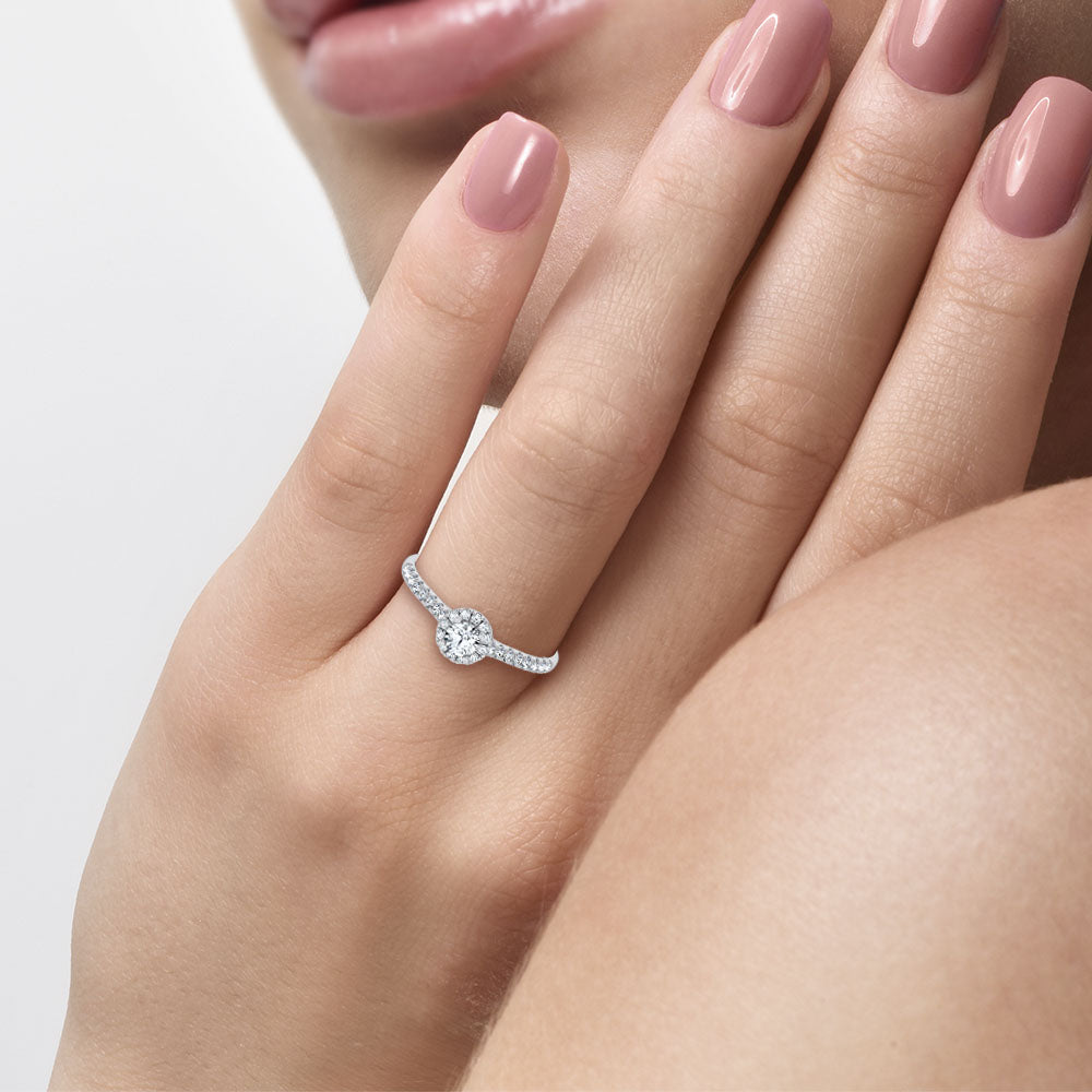 14K 0.40CT Certified Lab Grown Promise Ring