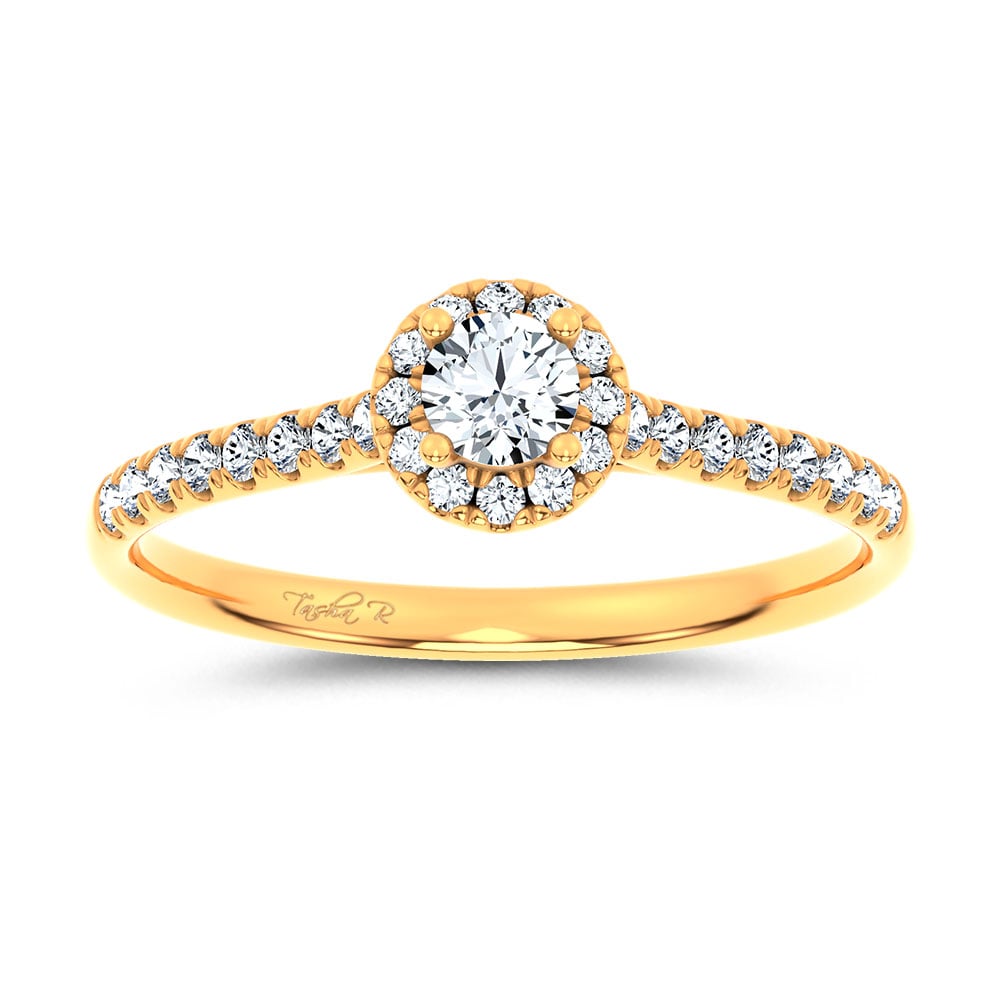 14K 0.40CT Certified Lab Grown Promise Ring