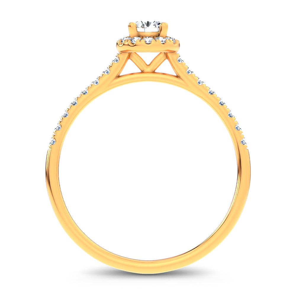 14K 0.40CT Certified Lab Grown Promise Ring