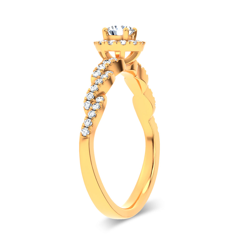 14K 0.33CT Certified Lab Grown Ring