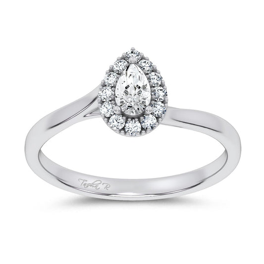 14K 0.33CT Certified Lab Grown Promise Ring