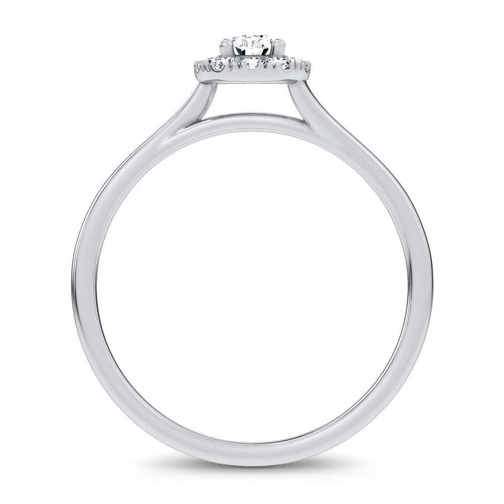 14K 0.33CT Certified Lab Grown Promise Ring