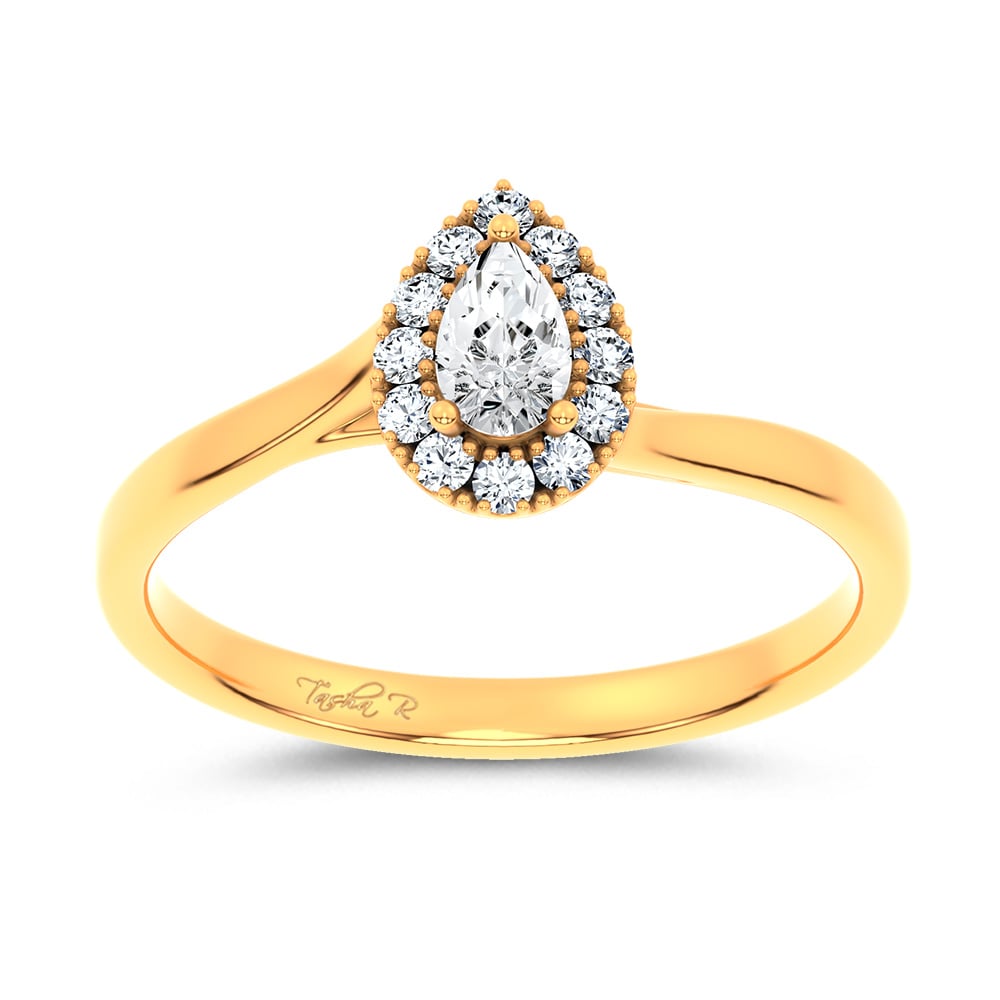 14K 0.33CT Certified Lab Grown Promise Ring