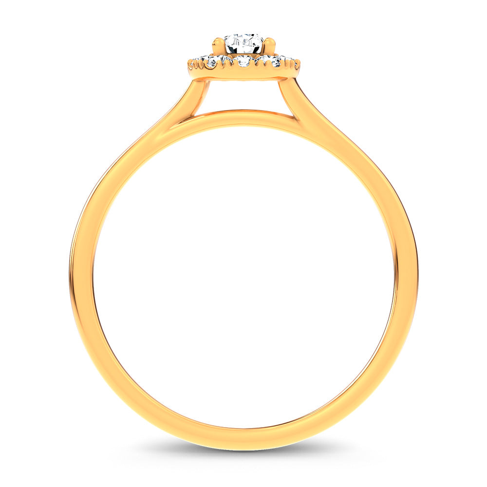 14K 0.33CT Certified Lab Grown Promise Ring