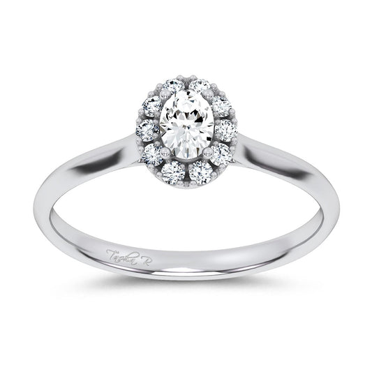 14K 0.33CT Certified Lab Grown Promise Ring