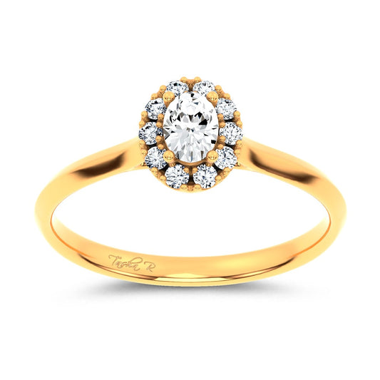 14K 0.33CT Certified Lab Grown Promise Ring