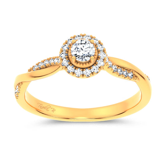 14K 0.33CT Certified Lab Grown Ring