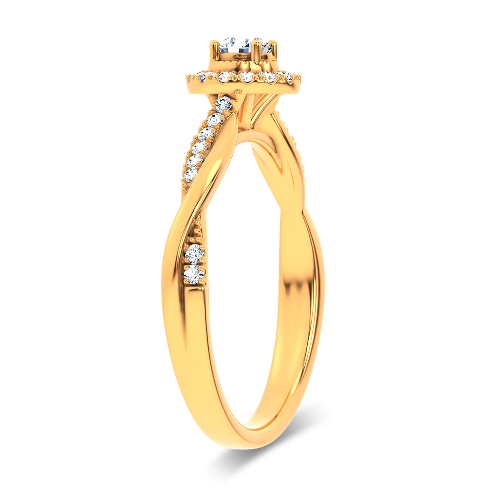 14K 0.33CT Certified Lab Grown Ring