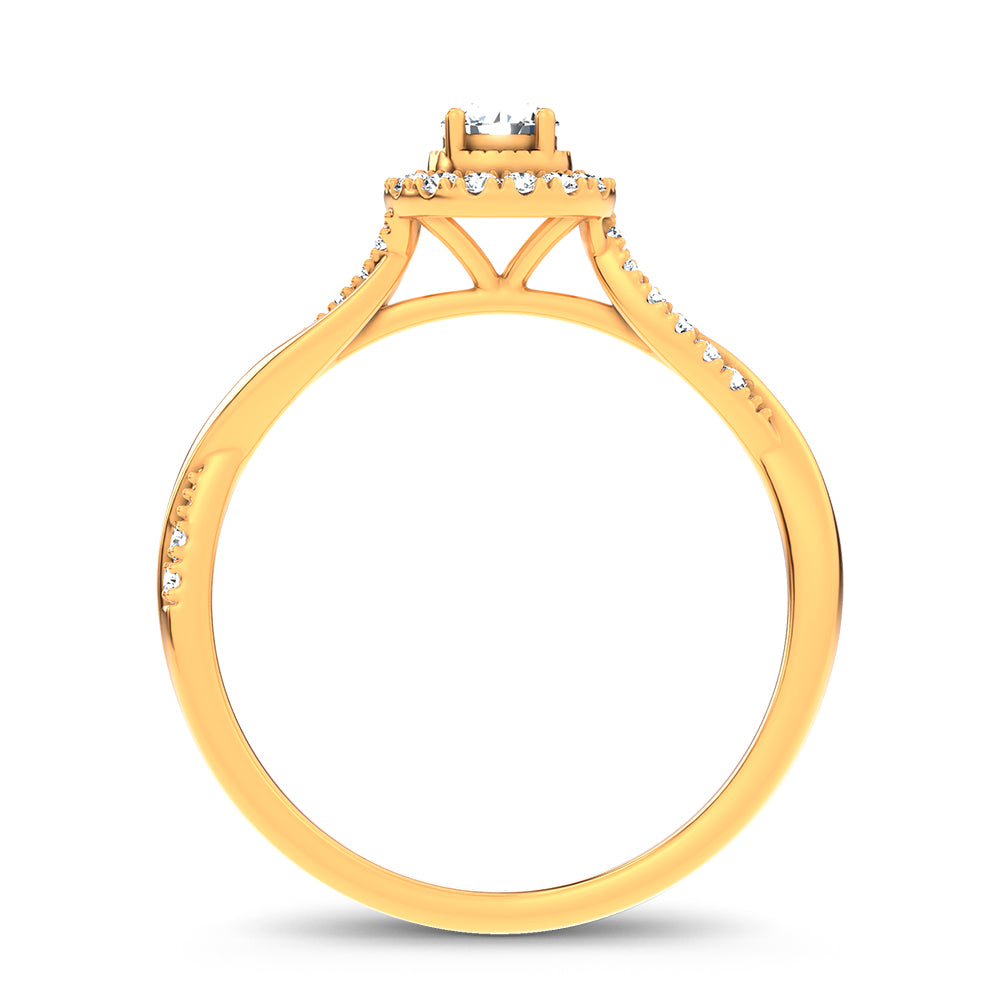 14K 0.33CT Certified Lab Grown Ring