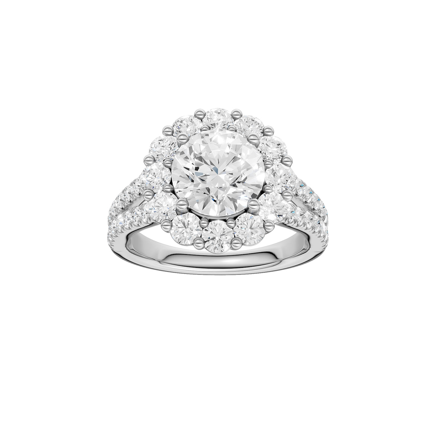 14K 3.25CT Certified Lab Grown Diamond Ring