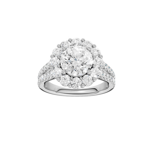 14K 3.25CT Certified Lab Grown Diamond Ring