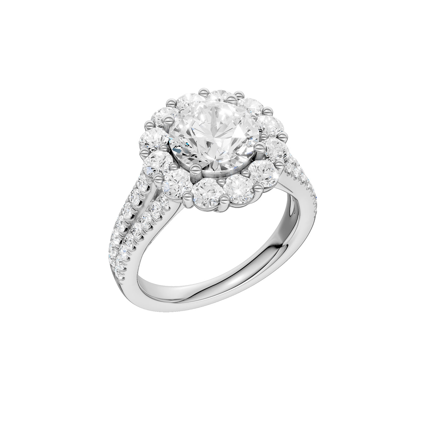 14K 3.25CT Certified Lab Grown Diamond Ring
