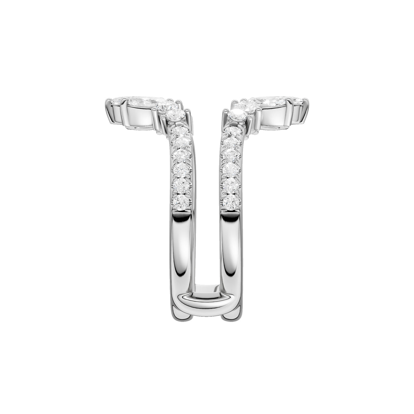 14K 1.00CT Certified Lab Grown Diamond Ring Guard