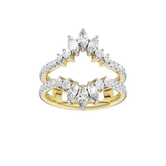 14K 1.00CT Certified Lab Grown Diamond Ring Guard