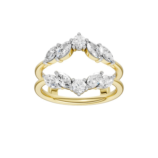 14K 1.00CT Certified Lab Grown Diamond Ring Guard
