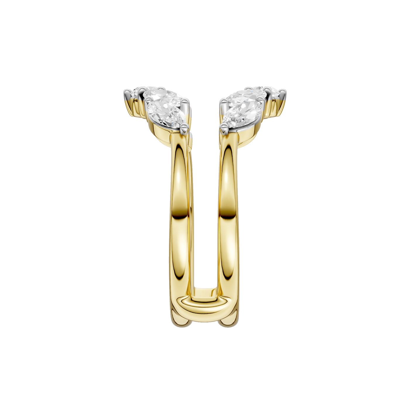 14K 1.00CT Certified Lab Grown Diamond Ring Guard
