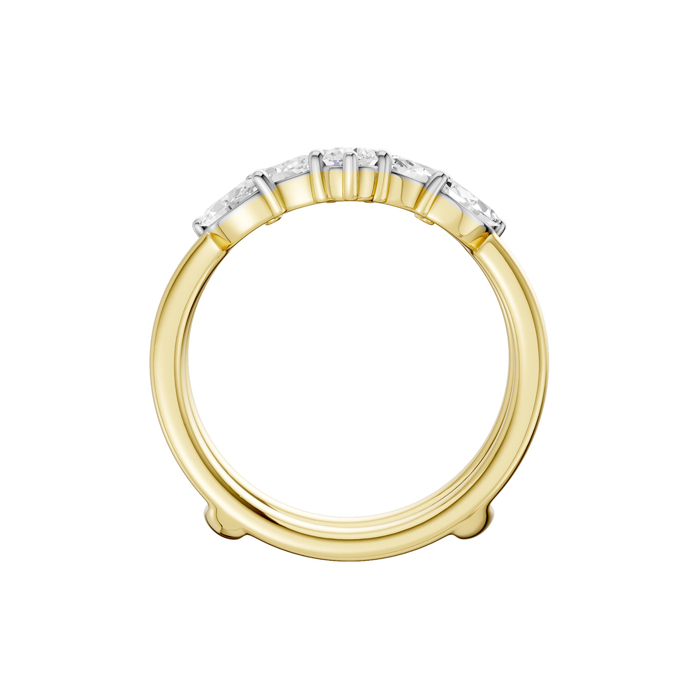 14K 1.00CT Certified Lab Grown Diamond Ring Guard