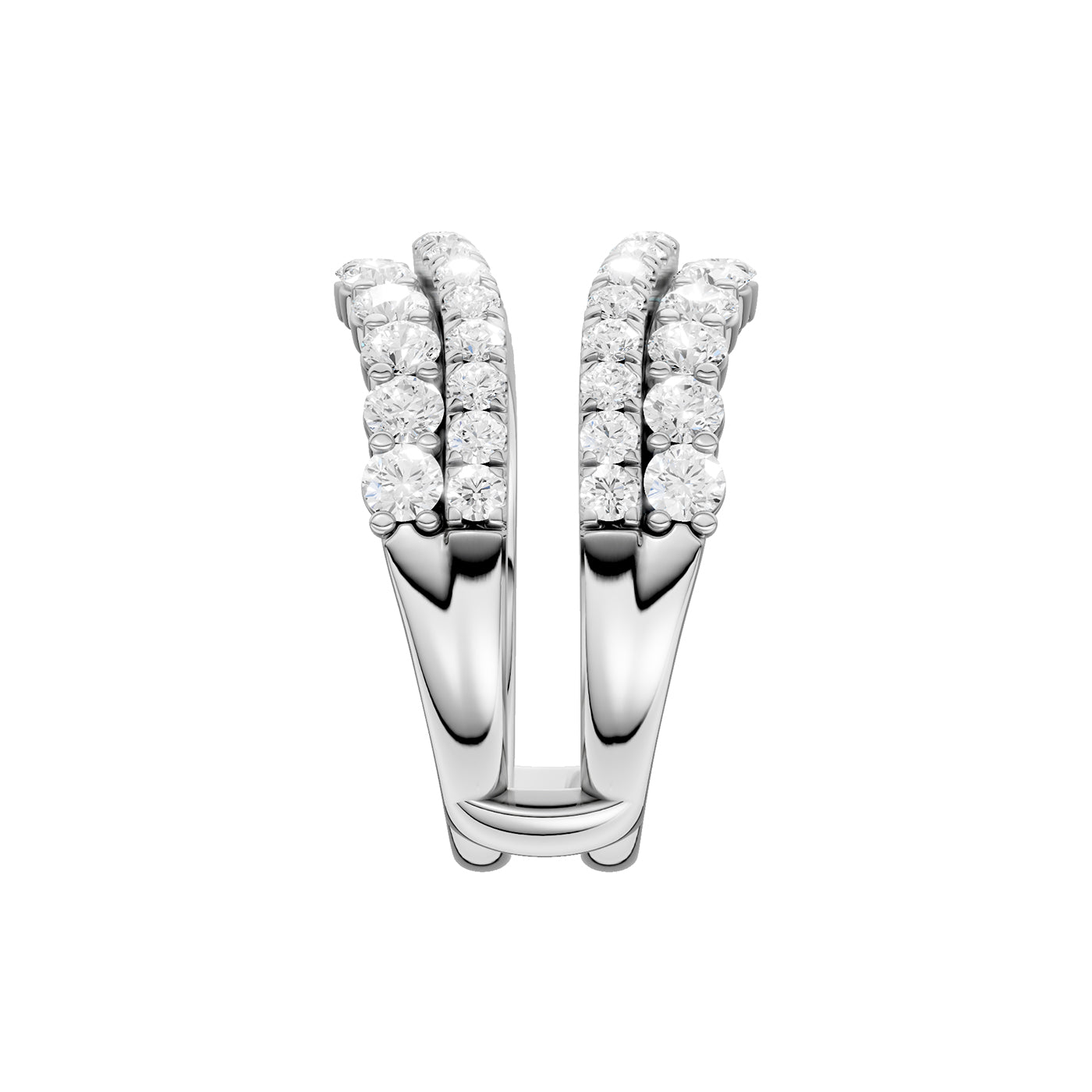 14K 2.00CT Certified Lab Grown Diamond Ring Guard