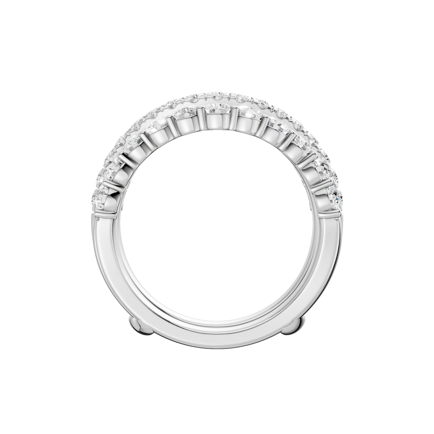 14K 2.00CT Certified Lab Grown Diamond Ring Guard