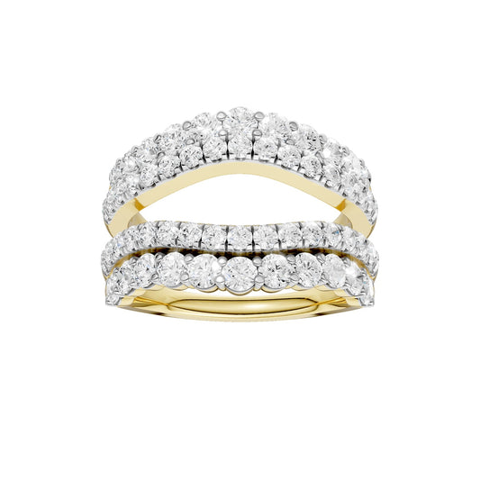 14K 2.00CT Certified Lab Grown Diamond Ring Guard