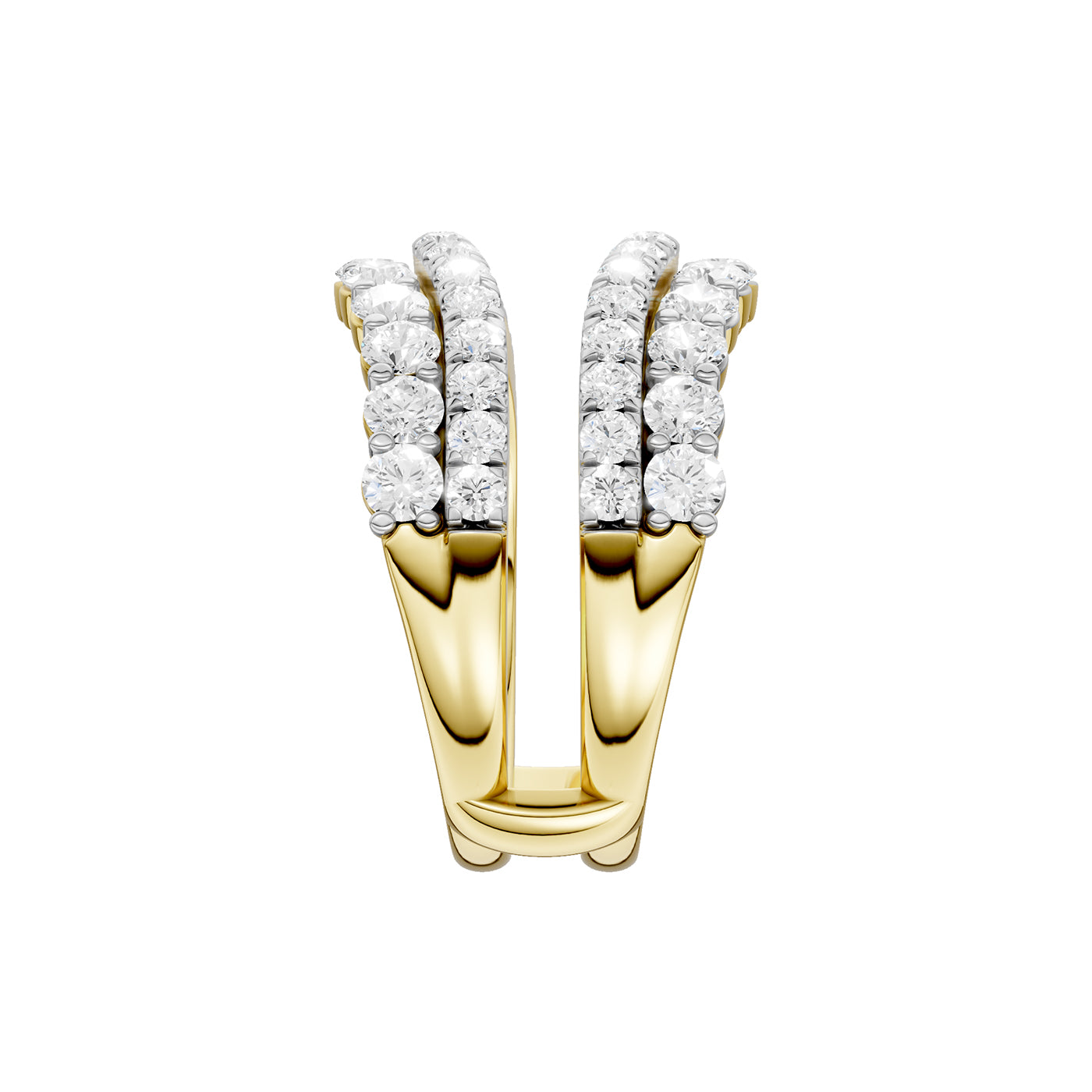 14K 2.00CT Certified Lab Grown Diamond Ring Guard