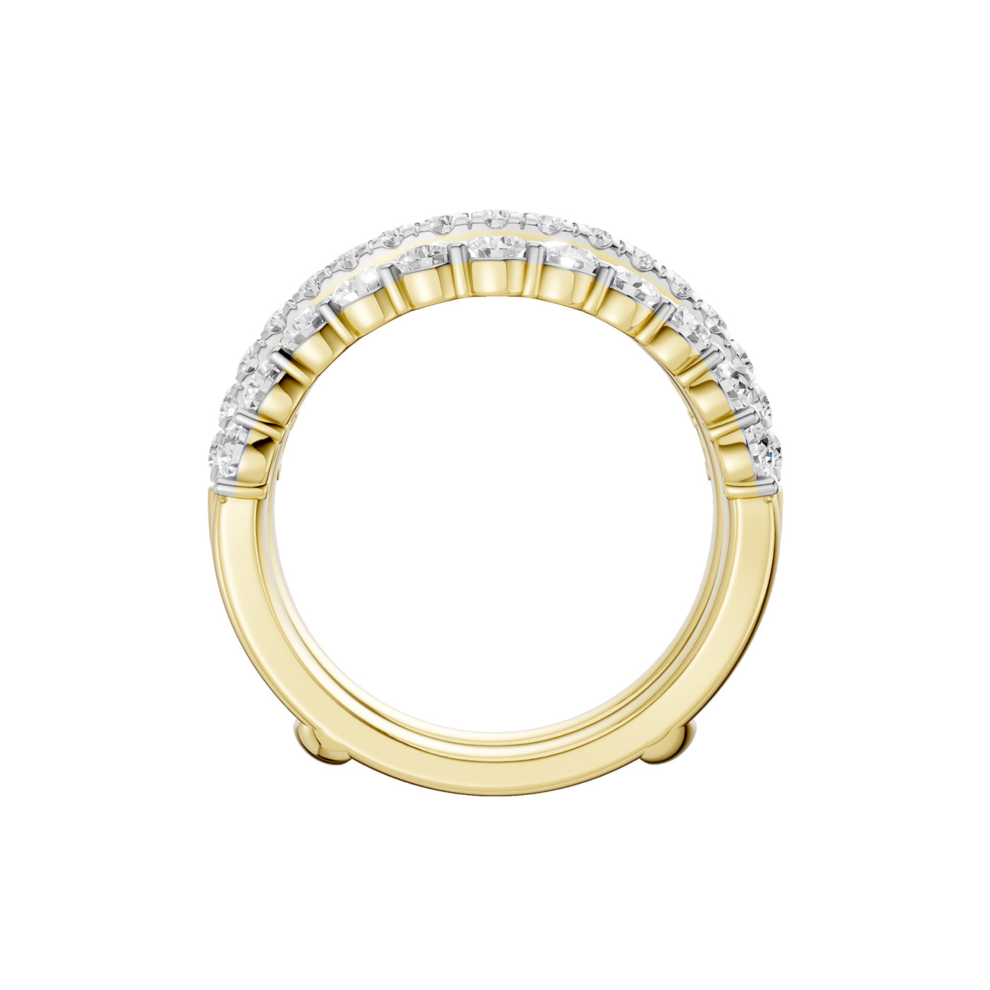 14K 2.00CT Certified Lab Grown Diamond Ring Guard