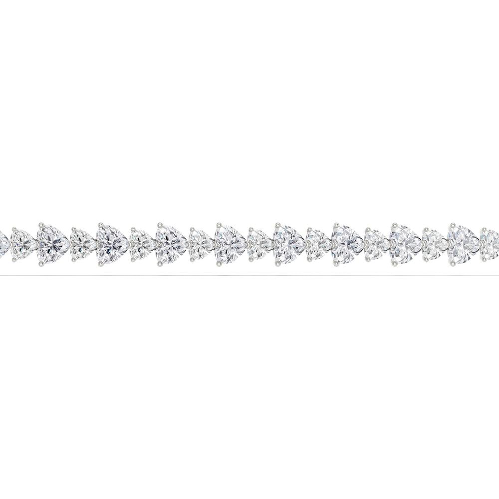 14K 11.52CT Certified Lab Grown Diamond Bracelet