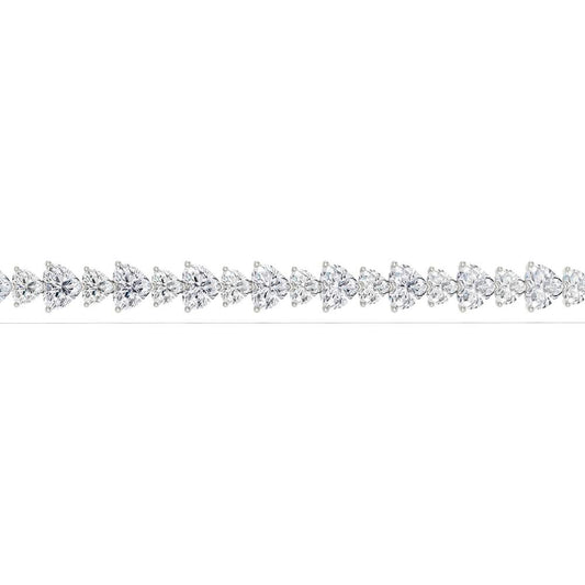 14K 11.52CT Certified Lab Grown Diamond Bracelet