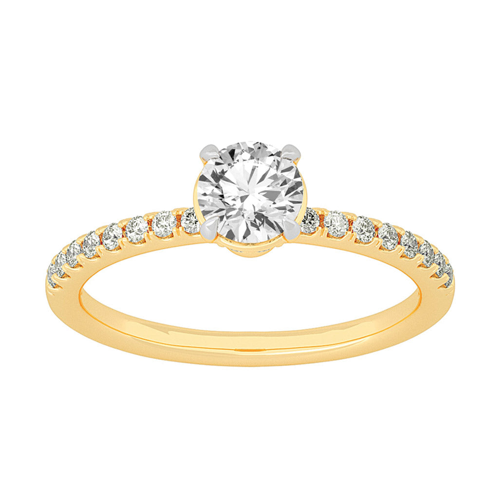 10K 1.00CT Certified Lab Grown Diamond Ring
