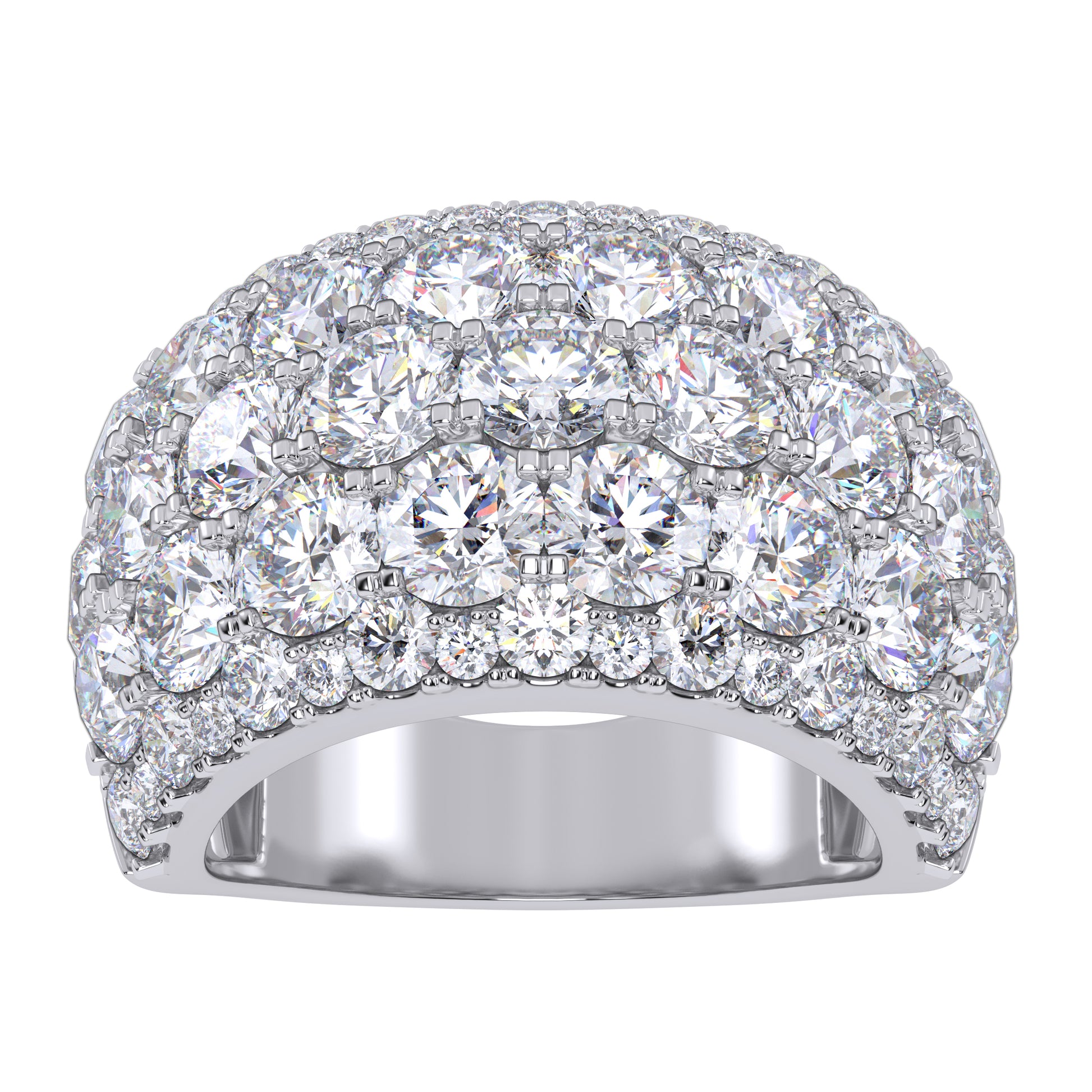 14K 6.00CT Certified Lab Grown Fancy Band