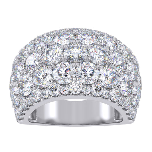 14K 6.00CT Certified Lab Grown Fancy Band
