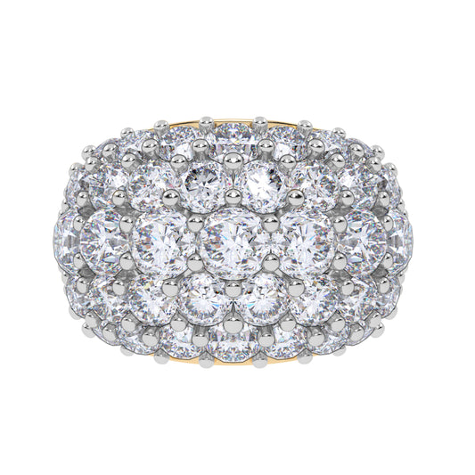 14K 6.00CT Certified Lab Grown Fancy Band
