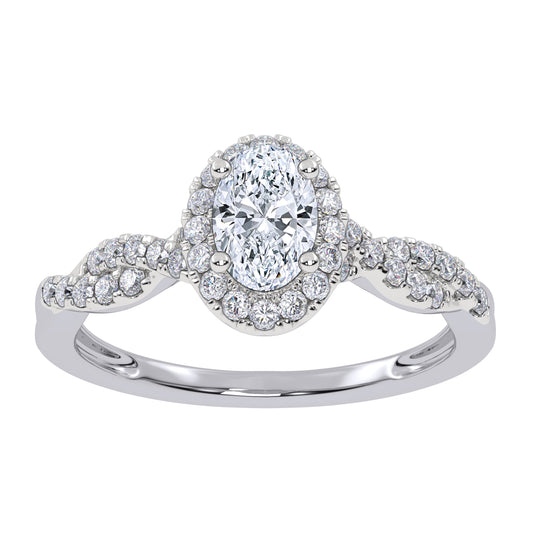 10K 0.52CT Lab Grown Promise Ring