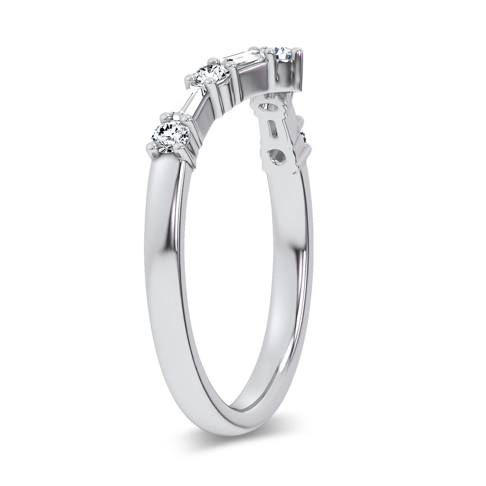 14K 0.21CT Certified Lab Grown Diamond Enhancer Band