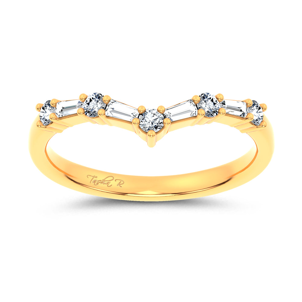 14K 0.21CT Certified Lab Grown Diamond Enhancer Band