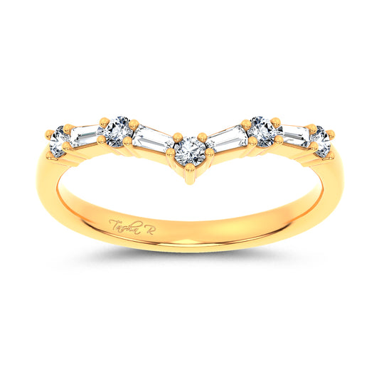 14K 0.21CT Certified Lab Grown Diamond Enhancer Band