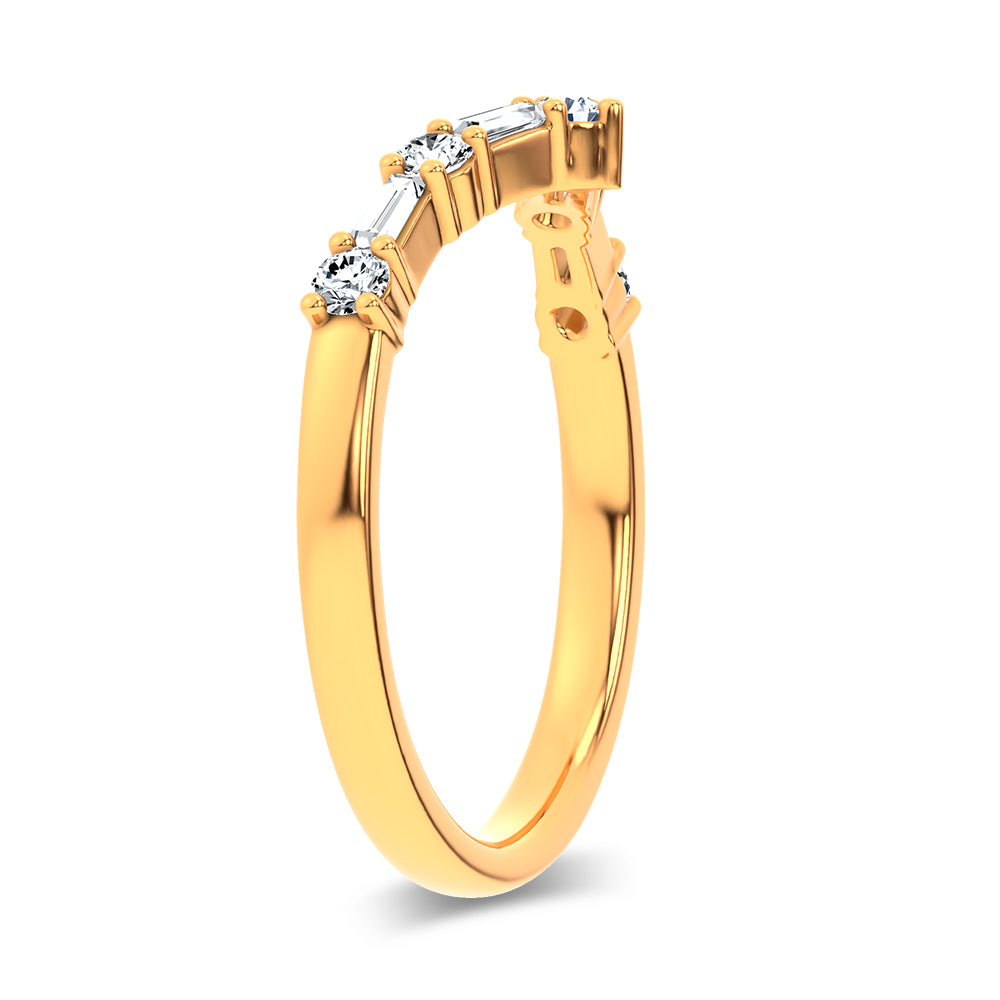 14K 0.21CT Certified Lab Grown Diamond Enhancer Band