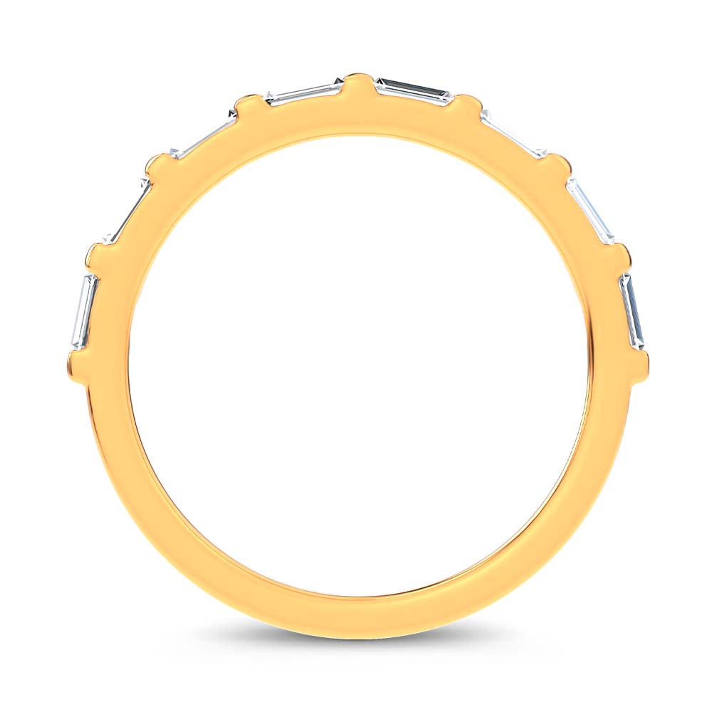 14K 0.41CT Certified Lab Grown Fancy Band