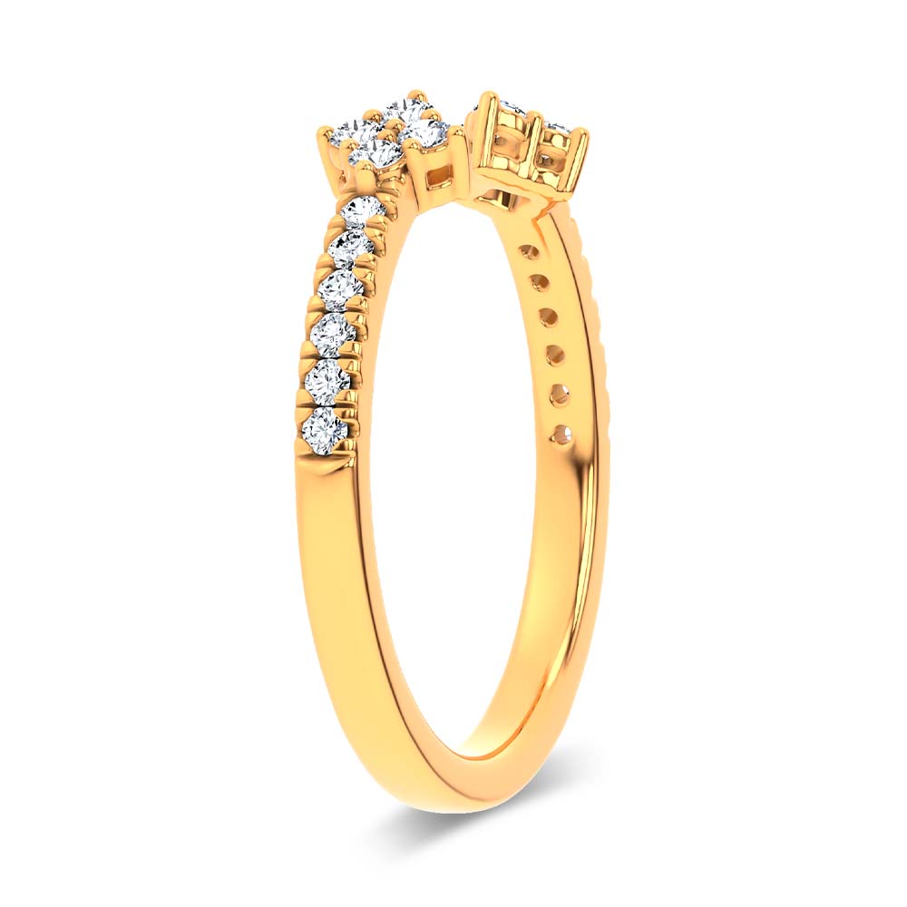 14K 0.20CT Certified Lab Grown Diamond Enhancer Band