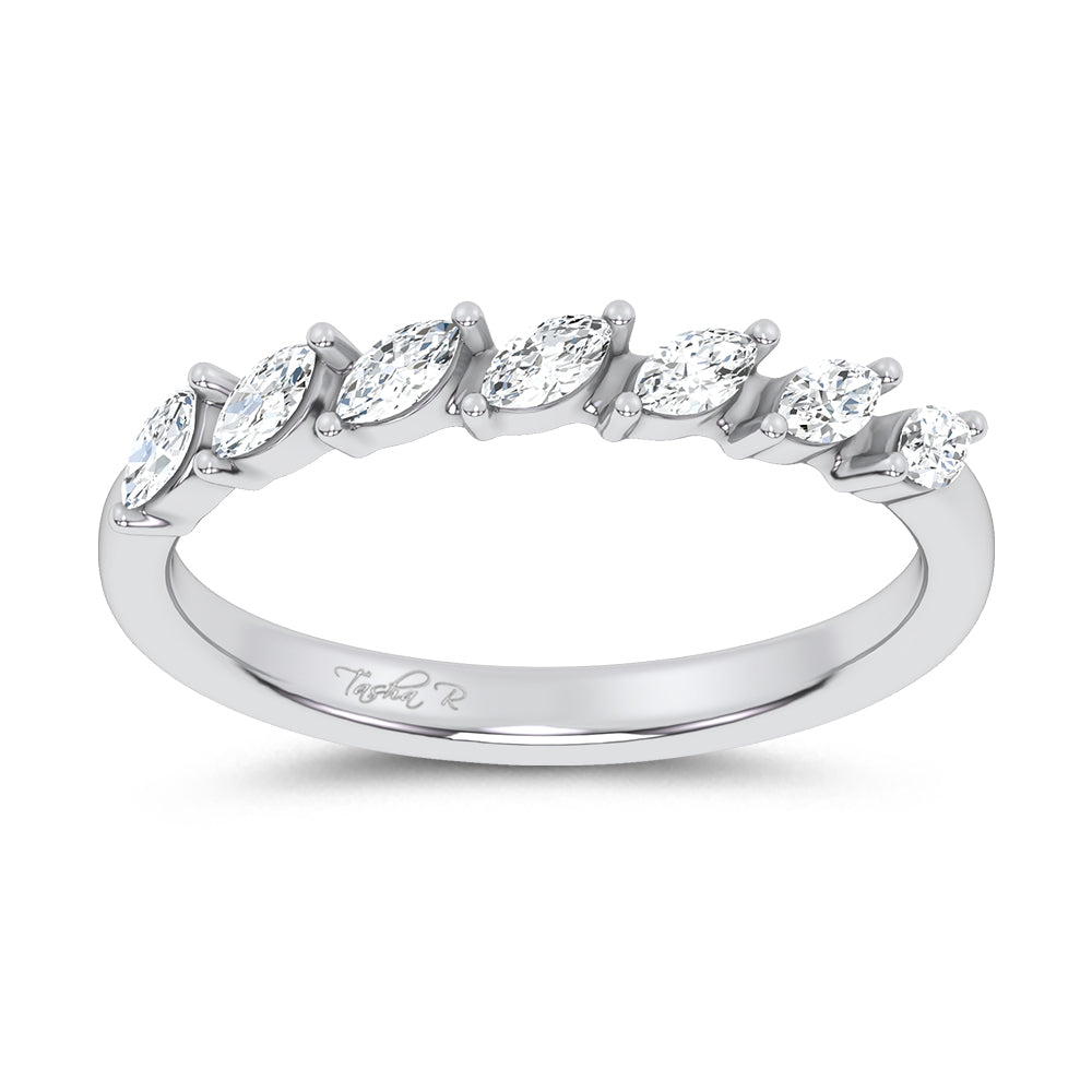14K 0.25CT Certified Lab Grown Fancy Band