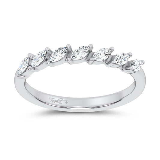14K 0.25CT Certified Lab Grown Fancy Band