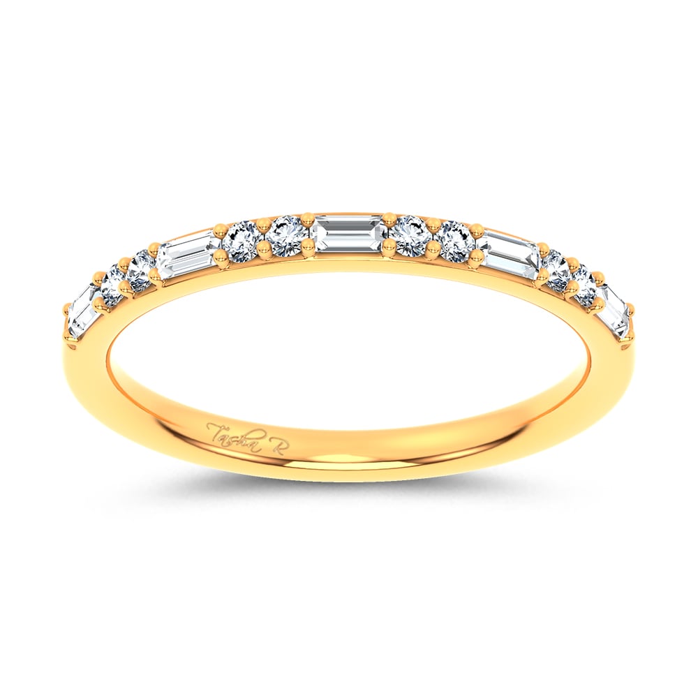 14K 0.20CT Certified Lab Grown Fancy Band