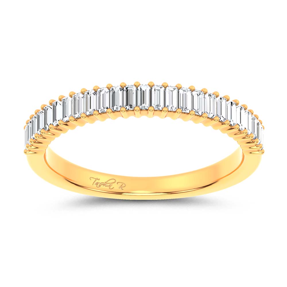 14K 0.33CT Certified Lab Grown Fancy Band