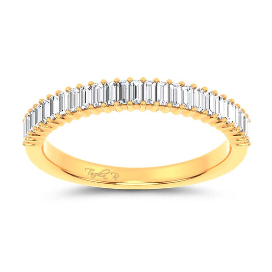 14K 0.33CT Certified Lab Grown Fancy Band