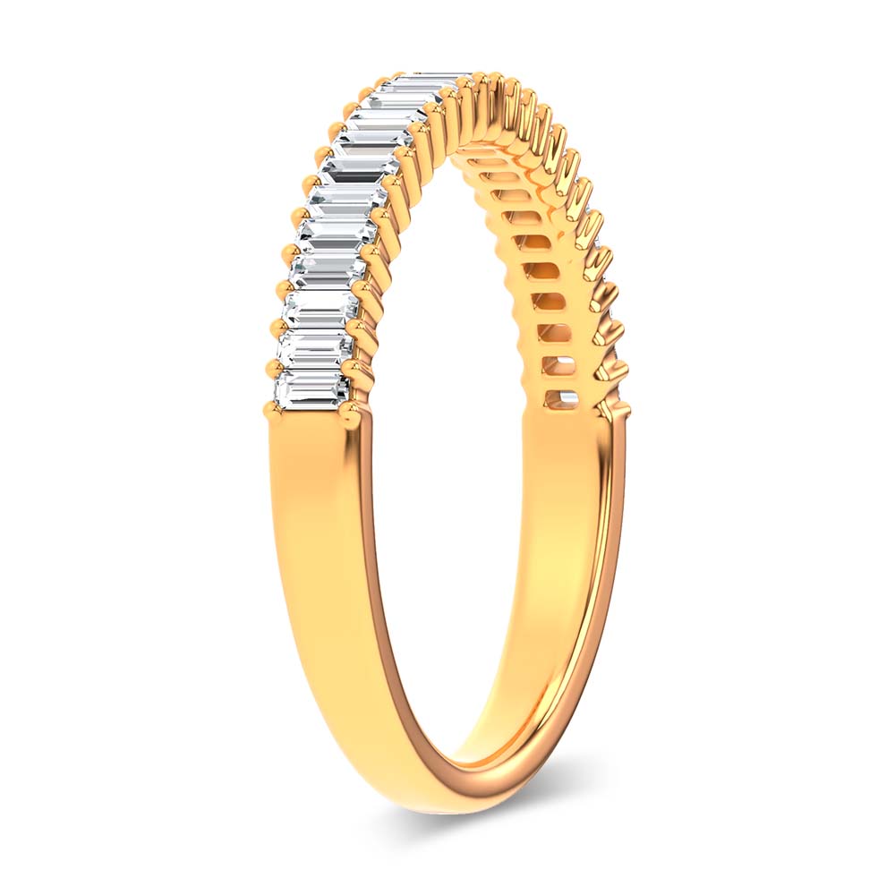 14K 0.33CT Certified Lab Grown Fancy Band