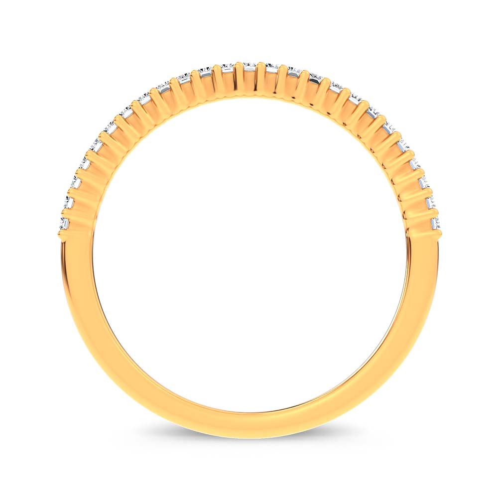 14K 0.33CT Certified Lab Grown Fancy Band